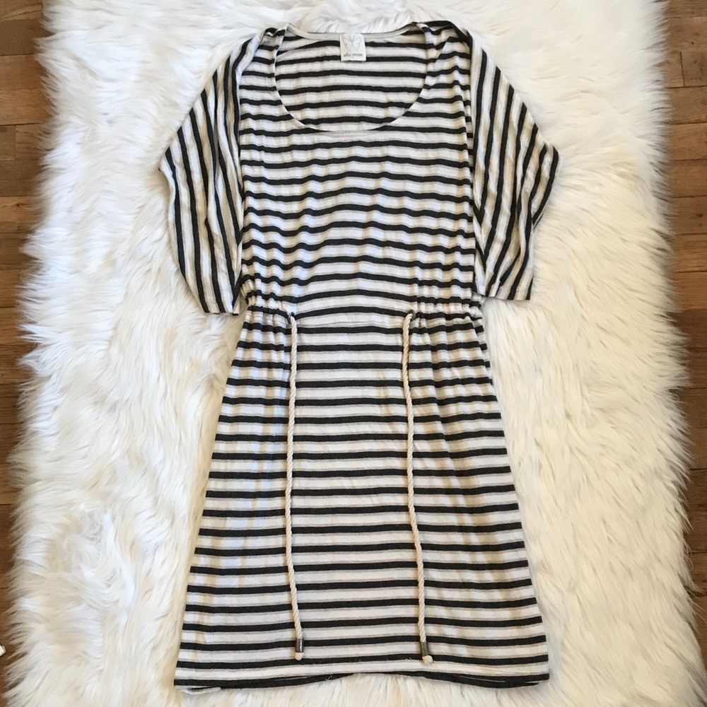 **LAST CHANCE!! Ella Moss Striped Drawstring Waist Dress